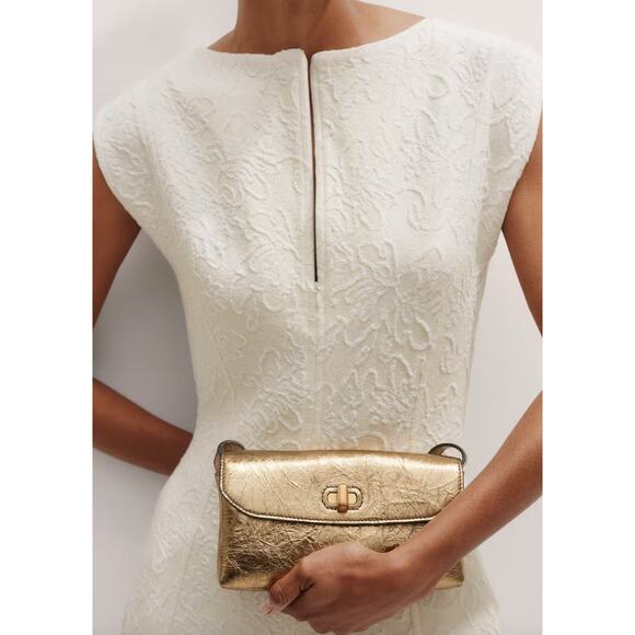 ME+EM Tonal Texture Midi Dress - Picture 3 of 12